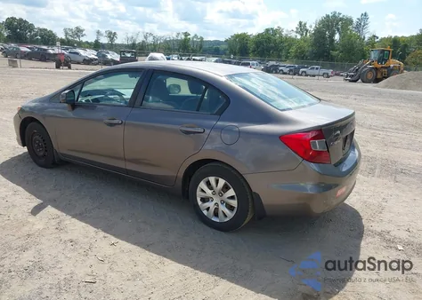 2012 Honda Civic Lx z USA, uszkodzony, nr VIN 19XFB2F52CE015162